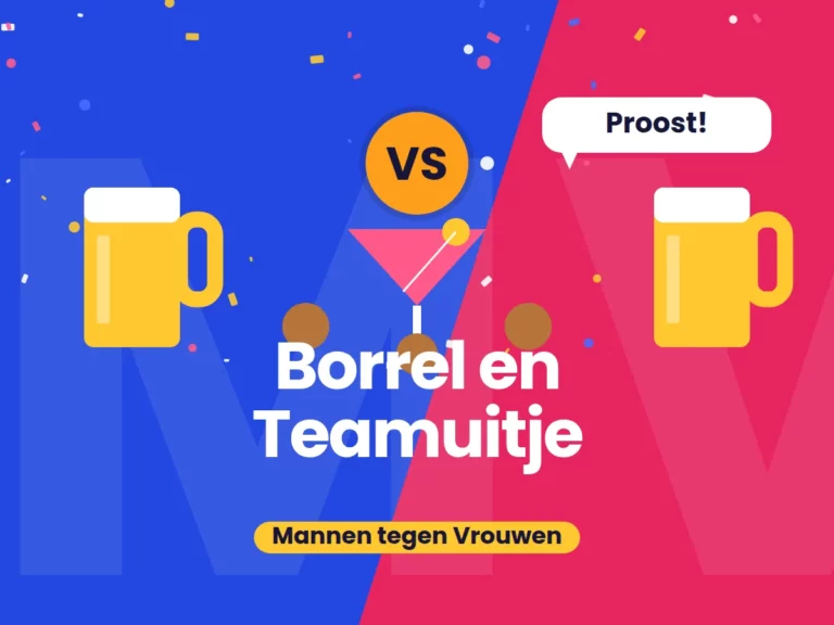 Mannen tegen Vrouwen: Productfoto Borrel en Teamuitje
