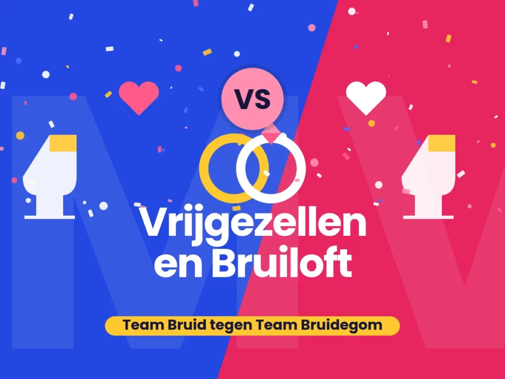Mannen tegen Vrouwen: Productfoto Vrijgezellen en Bruiloft